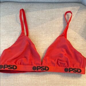 PSD Red Sporty Bralette Intimates